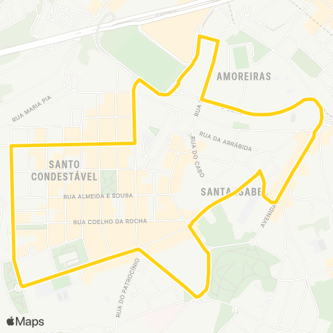 Carris Campo Ourique / circulação Rato map