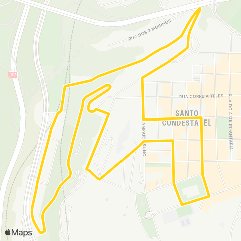 Carris Campo Ourique / circulação Qta. Loureiro map