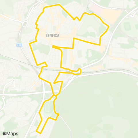 Carris Colégio Militar (Metro) / circulação B. Boavista - B. Sta. Cruz map
