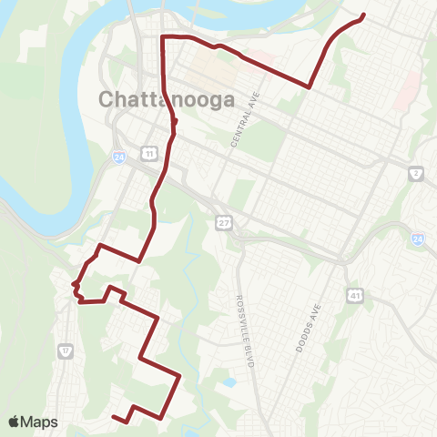 CARTA Alton Park map