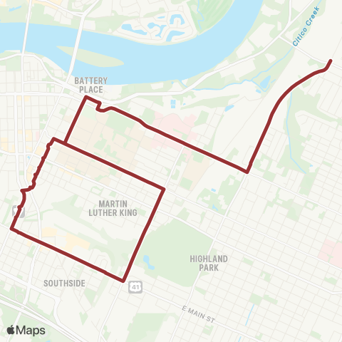 CARTA Mocs Express map