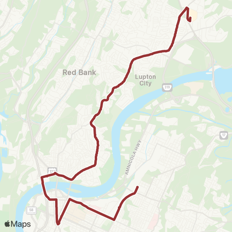CARTA Northgate Mall map