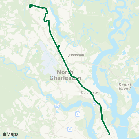 CARTA Rivers Avenue map