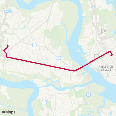 CARTA Savannah Highway map
