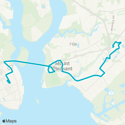 CARTA Coleman Blvd map