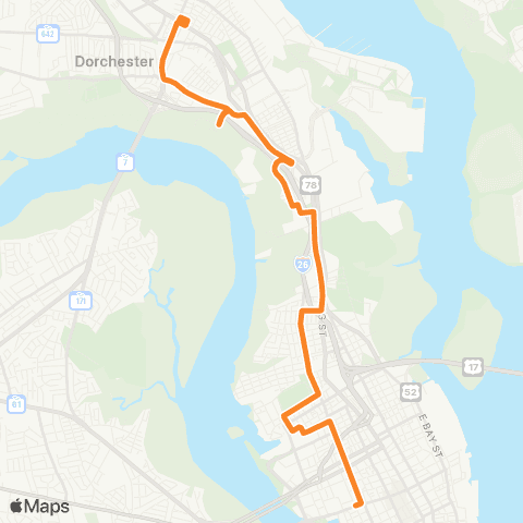 CARTA North Neck map