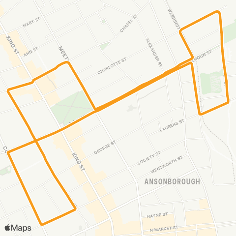 CARTA C of C/Aquarium Shuttle map