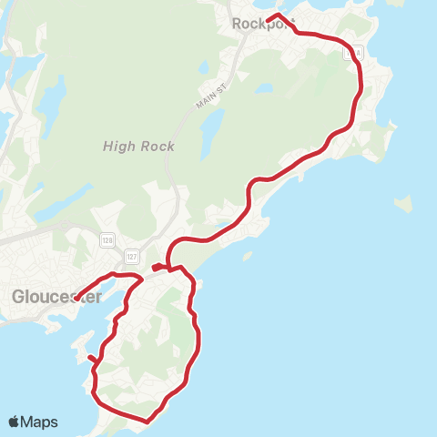 CATA Gloucester - Rockport map