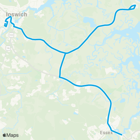 CATA Ipswich / Essex map