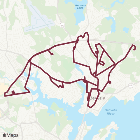 CATA City of Beverly map