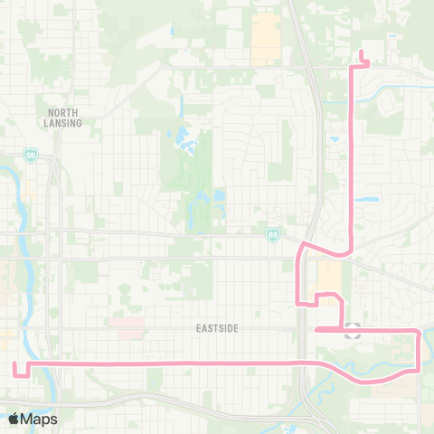 CATA Kalamazoo - Frandor map