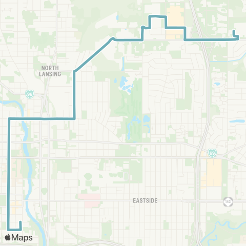 CATA Old Town - W. Lk Lansing - Eastwood map