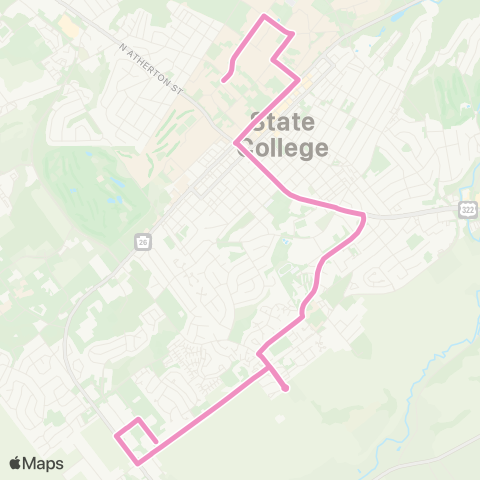 CATA Waupelani Dr map