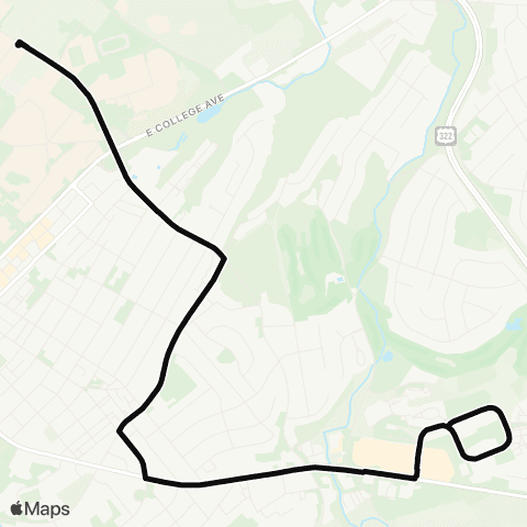 CATA South Atherton Event Shuttle map