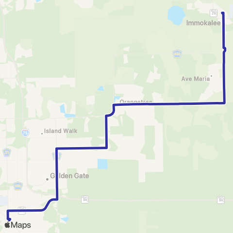 CAT Golden Gate Estates - Immokalee map