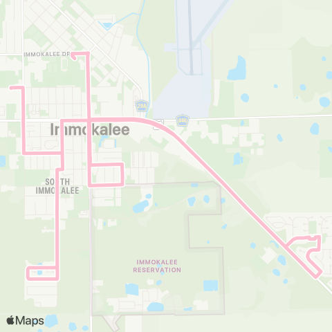 CAT Immokalee Circulator (Commerce) map