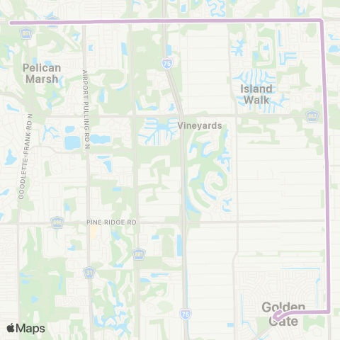 CAT 951-Immokalee Rd map