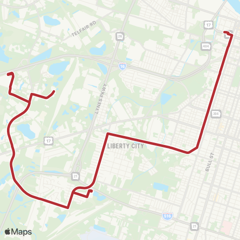 CAT MLK Westlake Apts map