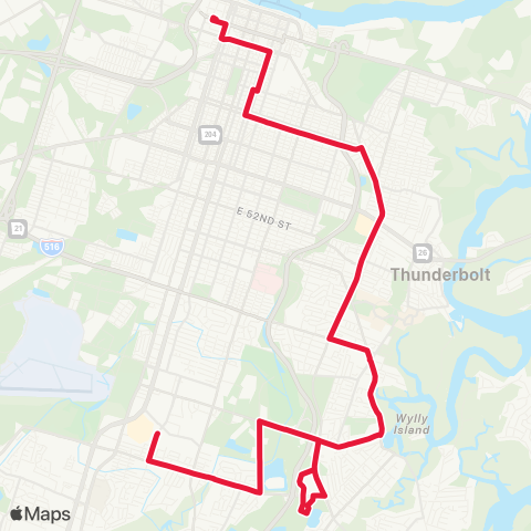 CAT Skidaway / Sandfly map