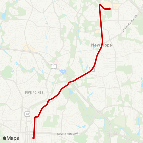 GORaleigh Capital Blvd map