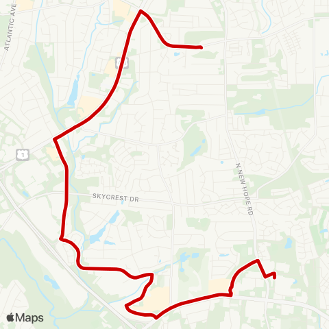 GORaleigh Trawick Connector map