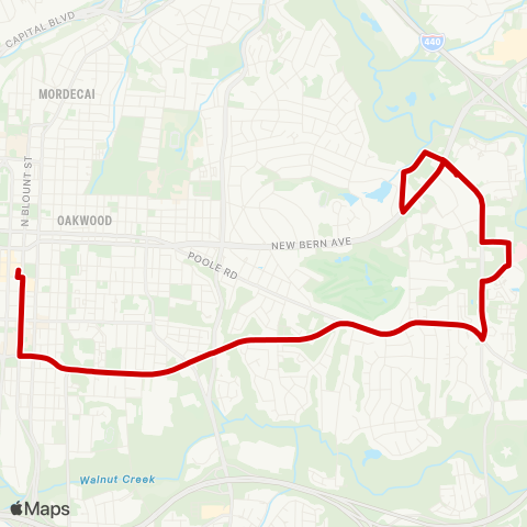 GORaleigh MLK Sunnybrook map