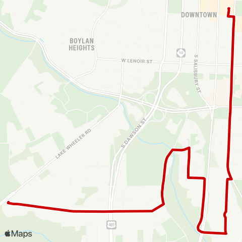 GORaleigh Caraleigh map