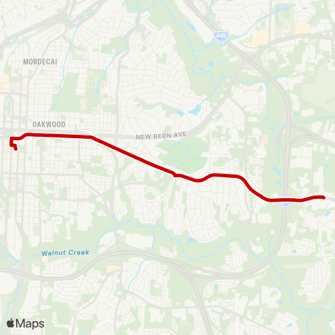 GORaleigh Poole Road Express map
