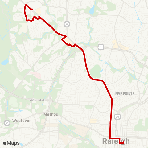 GORaleigh Glenwood map