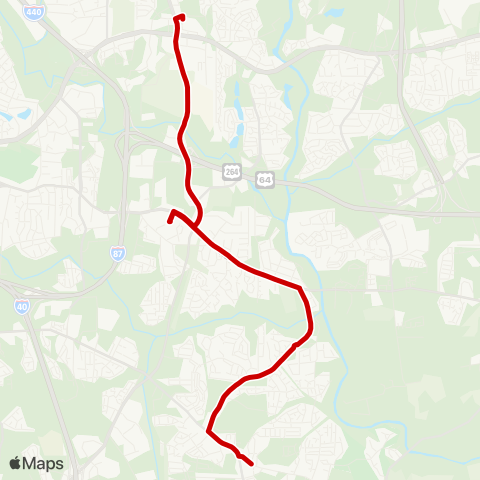 GORaleigh Barwell-New Hope map