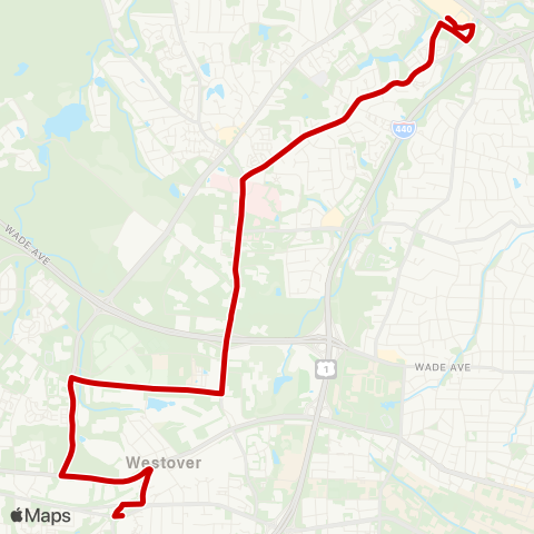 GORaleigh Blue Ridge map