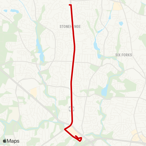 GORaleigh Creedmoor map