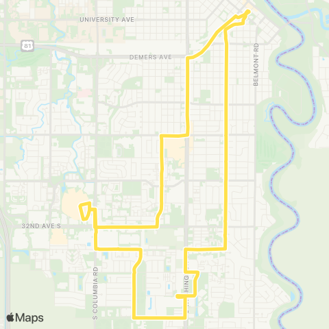 Cities Area Transit Choice Health & Fit > S Walmart - Dtwn map