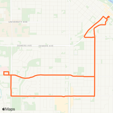 Cities Area Transit Altru Columbia Rd > Midtown - Downtown map