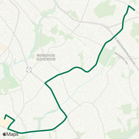 CATS Fairview Road map