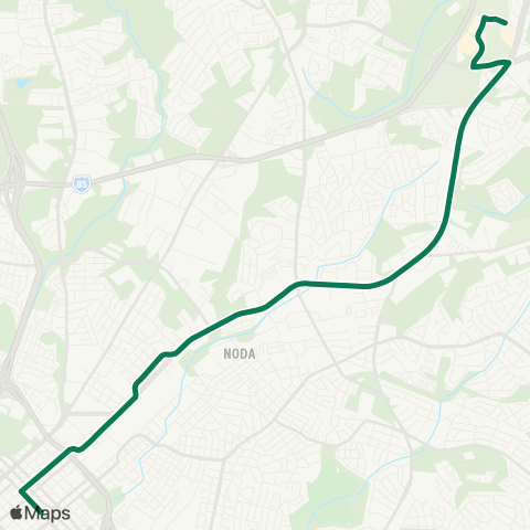 CATS North Tryon map