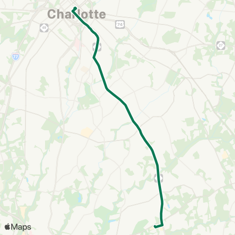 CATS Providence Road map