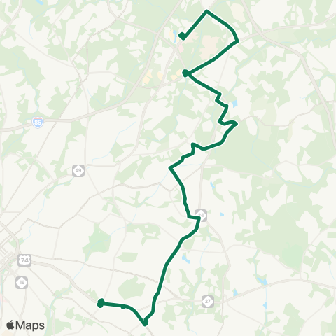 CATS UNCC / JW Clay map