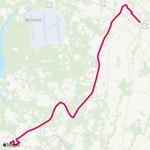CATS Steele Creek Express map