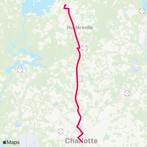 CATS Northcross Express map