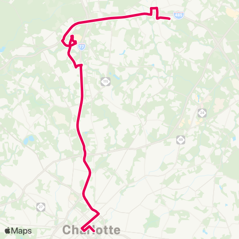 CATS Northlake Express map