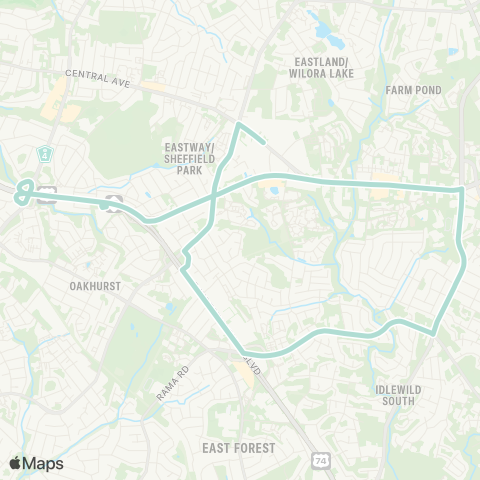 CATS E. Harris Blvd-Idlewild Rd map