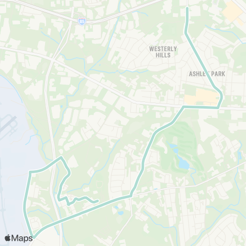 CATS West Charlotte Connector map