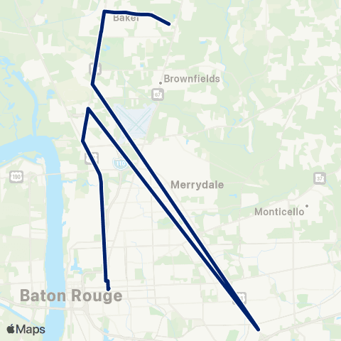 CATS Scenic / Baker map