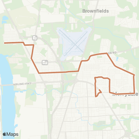 CATS N. Baton Rouge map