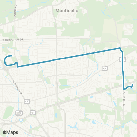 CATS E. Florida map