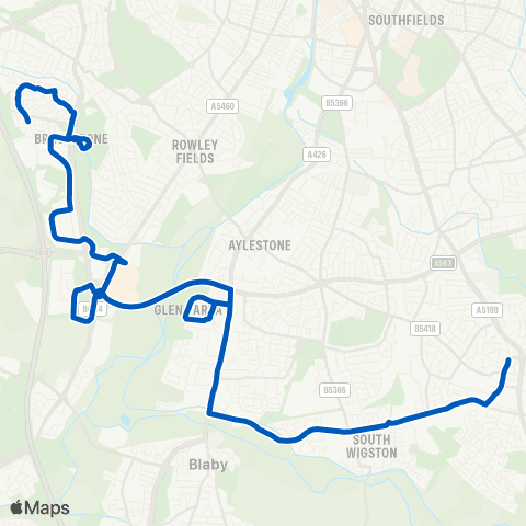 Centrebus Victoria Street - Isobella Road map