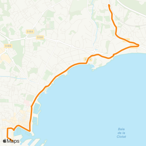 Ciotabus Chantiers Navals - Gare la Ciotat-Ceyreste map