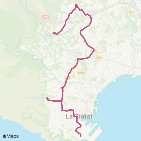 Ciotabus Le Mugel - Athélia 1 map