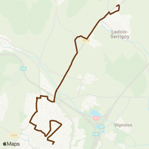 Côte&Bus Ladoix-Serrigny - Beaune map